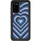 Blue Heart Pattern Galaxy S20 Waterproof Case