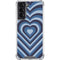 Blue Heart Pattern Galaxy S21 5G Clear Case