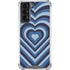 Blue Heart Pattern Galaxy S21 5G Clear Case