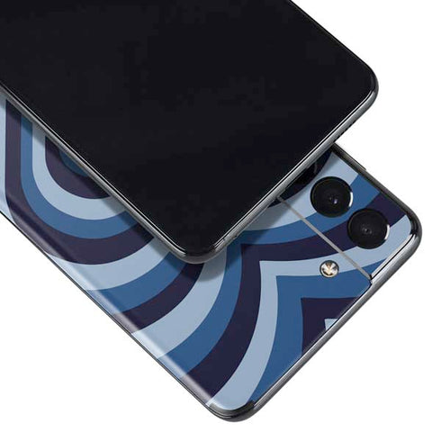 Blue Heart Pattern Galaxy S21 5G Skin