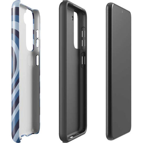 Blue Heart Pattern Galaxy S21 Plus 5G Pro Case