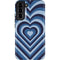 Blue Heart Pattern Galaxy S22 Plus Pro Case