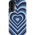 Blue Heart Pattern Galaxy S22 Plus Pro Case