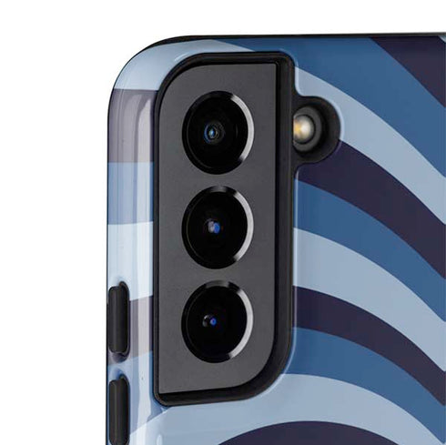 Blue Heart Pattern Galaxy S22 Plus Pro Case