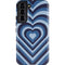 Blue Heart Pattern Galaxy S22 Pro Case
