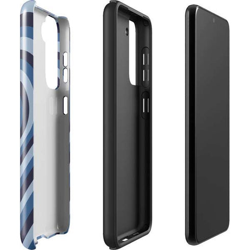 Blue Heart Pattern Galaxy S22 Pro Case
