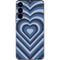 Blue Heart Pattern Galaxy S22 Skin