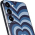 Blue Heart Pattern Galaxy S22 Skin
