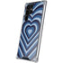 Blue Heart Pattern Galaxy S22 Ultra Clear Case