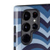 Blue Heart Pattern Galaxy S22 Ultra Pro Case