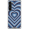 Blue Heart Pattern Galaxy S23 Clear Case