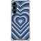 Blue Heart Pattern Galaxy S23 FE Clear Case