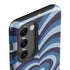 Blue Heart Pattern Galaxy S23 Plus Pro Case