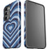 Blue Heart Pattern Galaxy S23 Pro Case