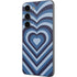 Blue Heart Pattern Galaxy S23 Skin