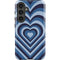 Blue Heart Pattern Galaxy S24 Impact Case