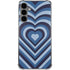 Blue Heart Pattern Galaxy S24 Plus Clear Case