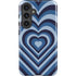 Blue Heart Pattern Galaxy S24 Plus Impact Case