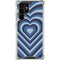 Blue Heart Pattern Galaxy S24 Ultra Clear Case