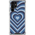 Blue Heart Pattern Galaxy S24 Ultra Clear Case