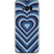 Blue Heart Pattern Galaxy S8 Plus Skin