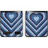 Blue Heart Pattern Galaxy Z Flip Skin