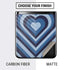 Blue Heart Pattern Galaxy Z Flip Skin