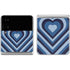 Blue Heart Pattern Galaxy Z Flip4 5G Skin