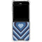 Blue Heart Pattern Galaxy Z Flip5 5G Clear Case