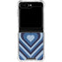 Blue Heart Pattern Galaxy Z Flip5 5G Clear Case