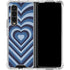 Blue Heart Pattern Galaxy Z Fold4 5G Clear Case