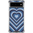 Blue Heart Pattern Google Pixel 6 Clear Case