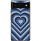 Blue Heart Pattern Google Pixel 6 Skin
