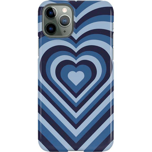 Blue Heart Pattern iPhone 11 Pro Lite Case