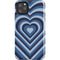 Blue Heart Pattern iPhone 11 Pro Max Impact Case