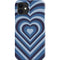 Blue Heart Pattern iPhone 12 Mini Lite Case