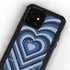 Blue Heart Pattern iPhone 12 Mini Waterproof Case