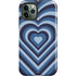 Blue Heart Pattern iPhone 12 Pro Impact Case