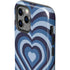 Blue Heart Pattern iPhone 12 Pro Impact Case