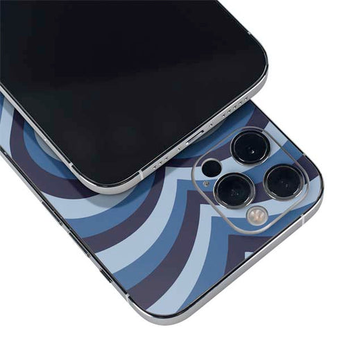 Blue Heart Pattern iPhone 12 Pro Max Skin