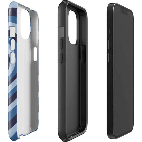 Blue Heart Pattern iPhone 13 Impact Case