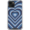 Blue Heart Pattern iPhone 13 Mini Clear Case