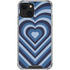 Blue Heart Pattern iPhone 13 Mini Clear Case