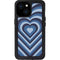 Blue Heart Pattern iPhone 13 Mini Waterproof Case