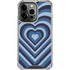 Blue Heart Pattern iPhone 13 Pro Clear Case
