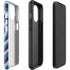 Blue Heart Pattern iPhone 14 Plus Impact Case