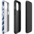 Blue Heart Pattern iPhone 14 Impact Case