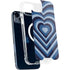 Blue Heart Pattern iPhone 15 Plus MagSafe Case