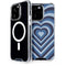 Blue Heart Pattern iPhone 15 Pro MagSafe Case
