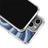 Blue Heart Pattern iPhone 14 Pro Max Clear Case